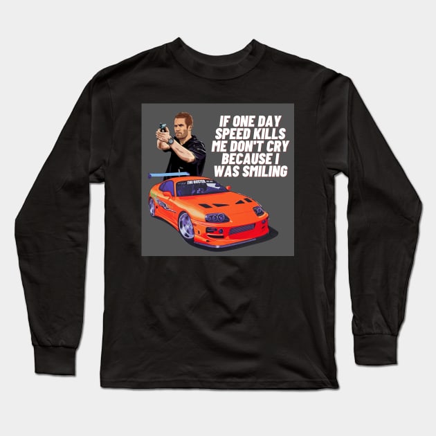 Paul walker's Supra Long Sleeve T-Shirt by MOTOSHIFT